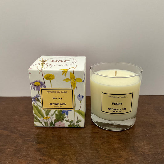 George & Edi Peony Candle
